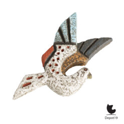Joop Puntman AMHA wandobject keramische vogel ca 1965 3