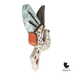 Joop Puntman AMHA wandobject keramische vogel ca 1965 7