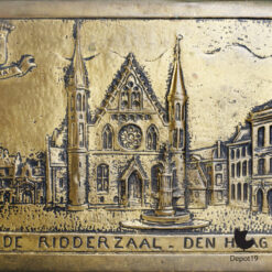 Messing Plaquette Ridderzaal Den Haag 1950s 4