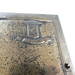 Plaquette Vredespaleis Den Haag Messing 1950s 5