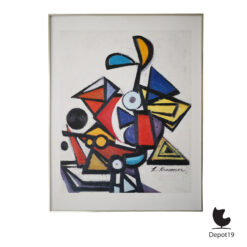 Reproductie Lee Krasner Composition 1943 abstract art print 1970s 1