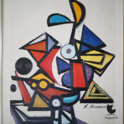 Reproductie Lee Krasner Composition 1943 abstract art print 1970s 4