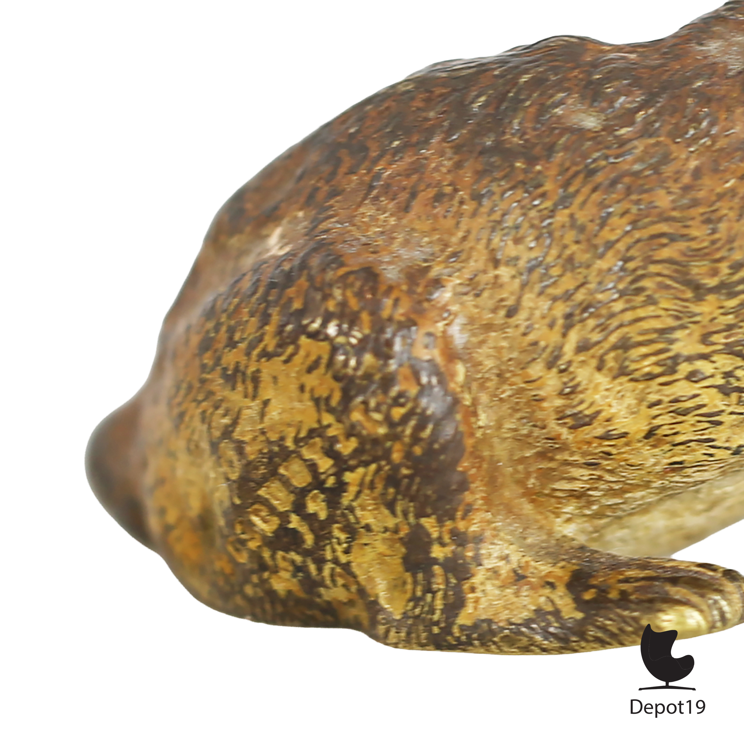 Vienna Bronze hondje Oostenrijks coldpainted miniatuur ca 1900 2