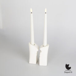 ASA Selection Kissing Candles Set Postmoderne kandelaars 1980s Wit 1