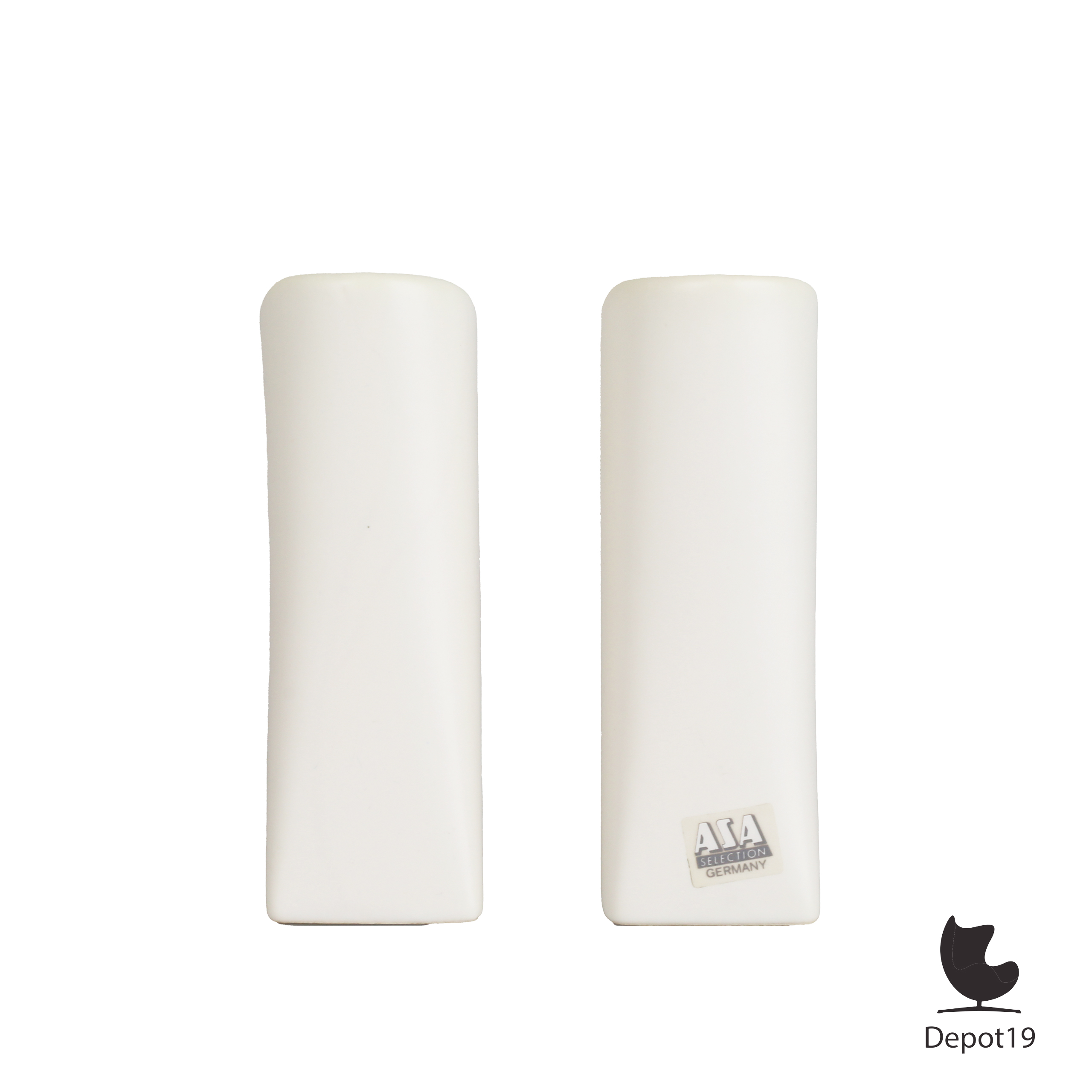 ASA Selection Kissing Candles Set Postmoderne kandelaars 1980s Wit 4