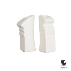 ASA Selection Kissing Candles Set Postmoderne kandelaars 1980s Wit 8