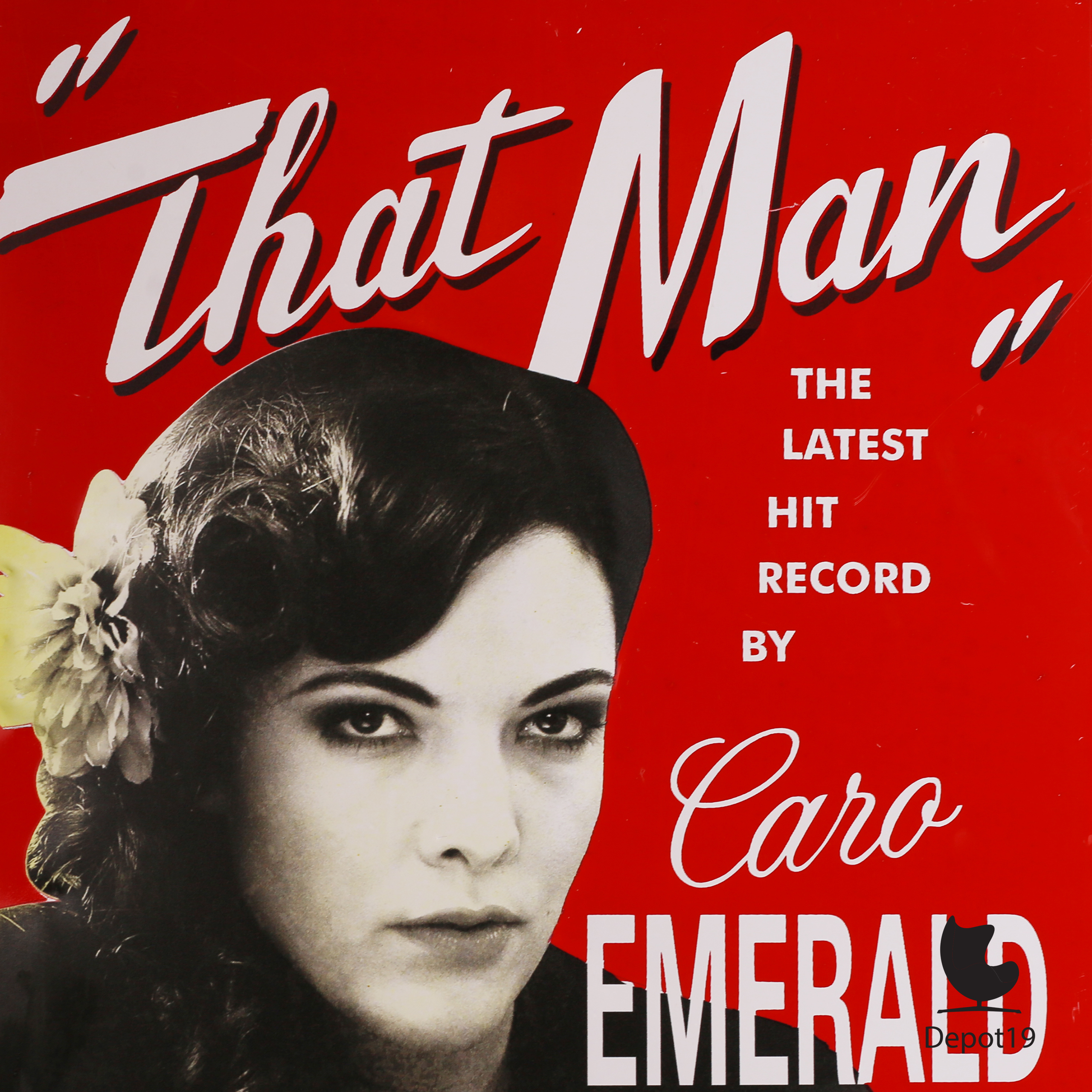 Caro Emerald metalen wandbord That Man vintage tin sign 4