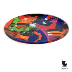 Decoratief bord Clemens Briels keramiek 2005 Nederlandse kunst bord 5