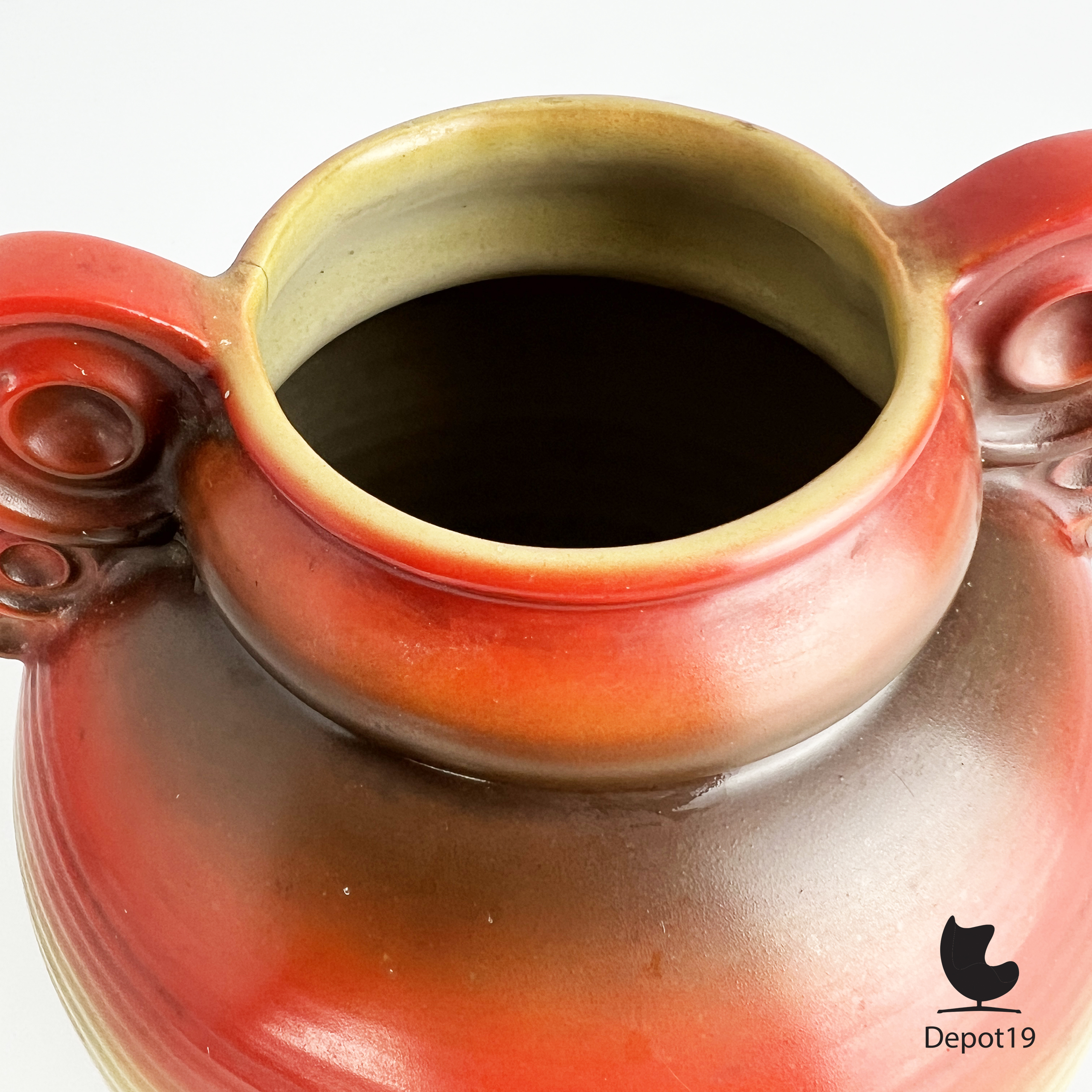 Mosa Maastricht Art Deco vaas keramiek jaren 1920–30 Nederlands design 7