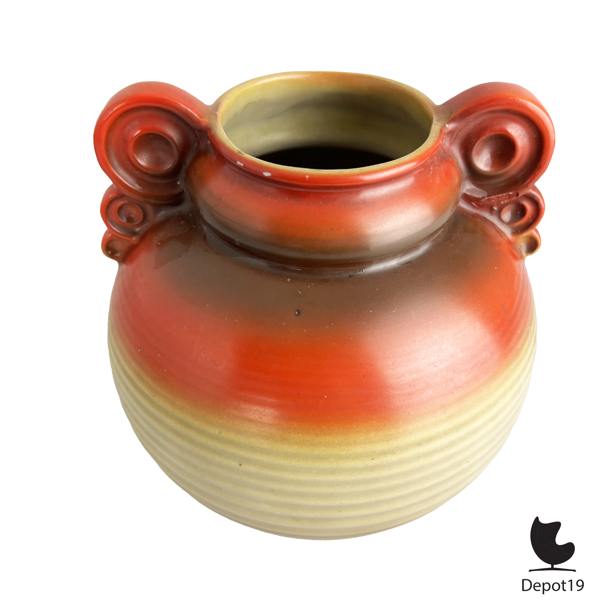 Mosa Maastricht Art Deco vaas keramiek jaren 1920–30 Nederlands design 5