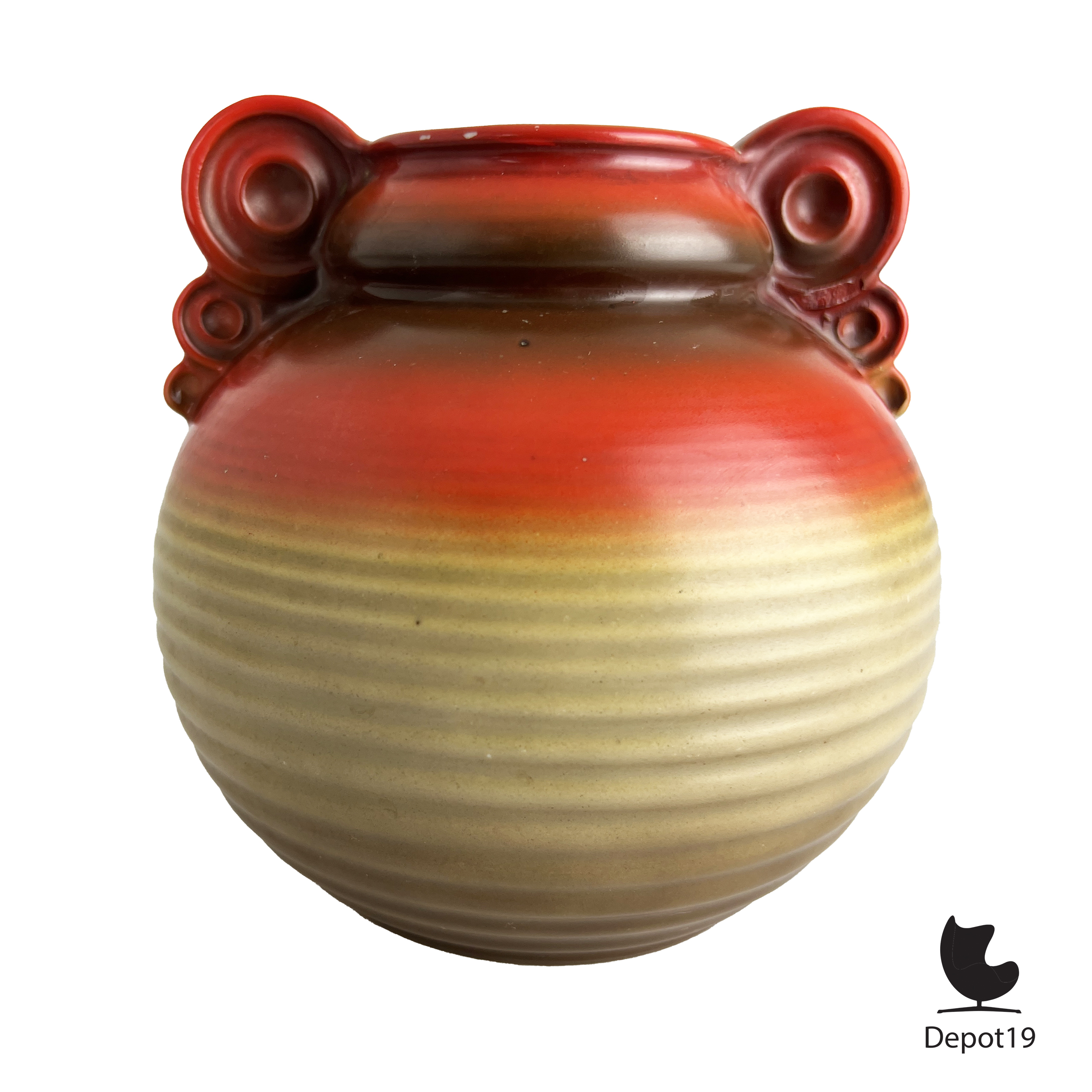 Mosa Maastricht Art Deco vaas keramiek jaren 1920–30 Nederlands design 4