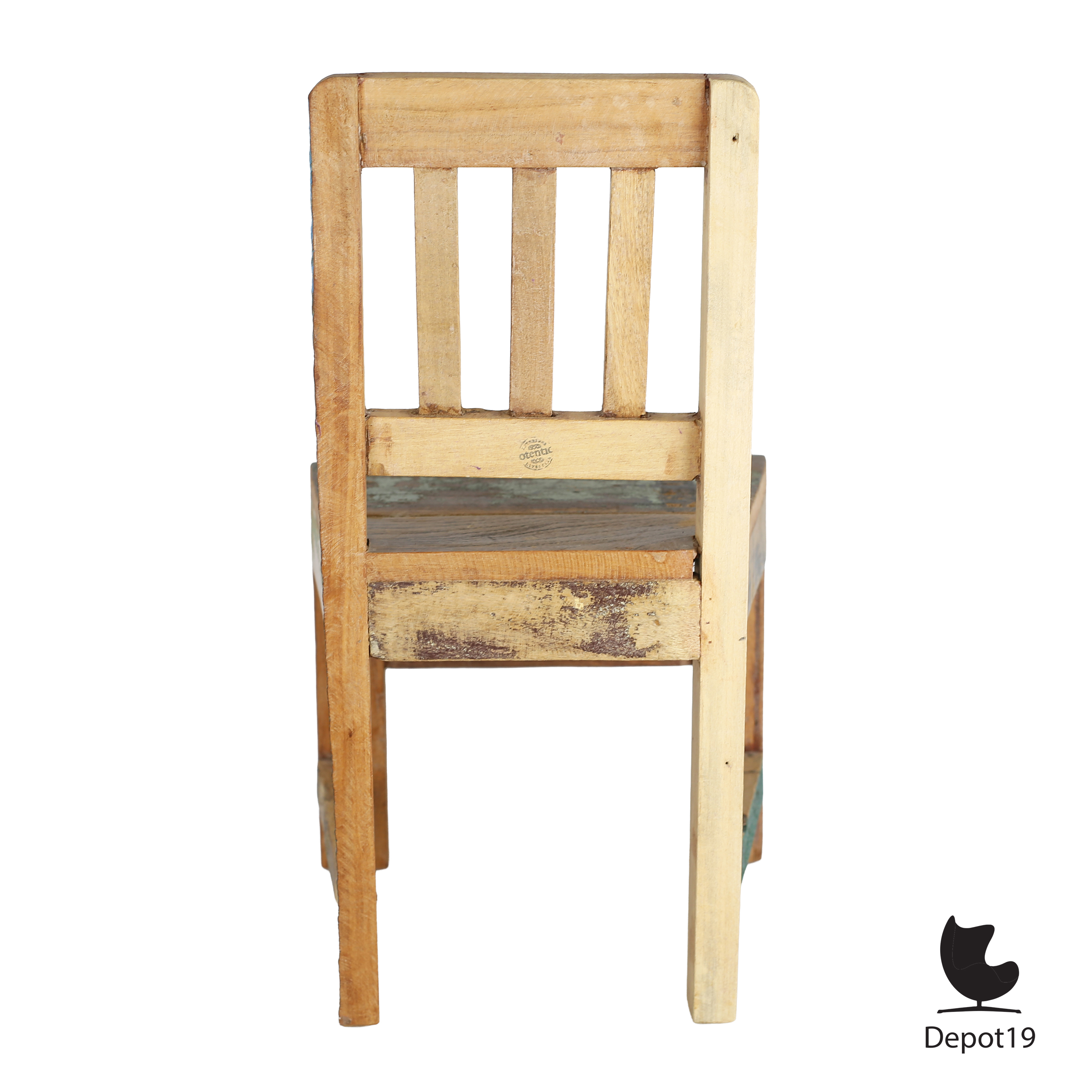 Otentic kinderstoel van sloophout uniek design Piet Hein Eek stijl 5