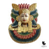 Balinees houtsnijwerk tempelmasker Arca gepolychromeerd en verguld 1930s 6