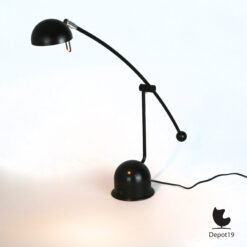 Hengellamp Black Desk lamp manufactured by Massive Belgium 1980s 1