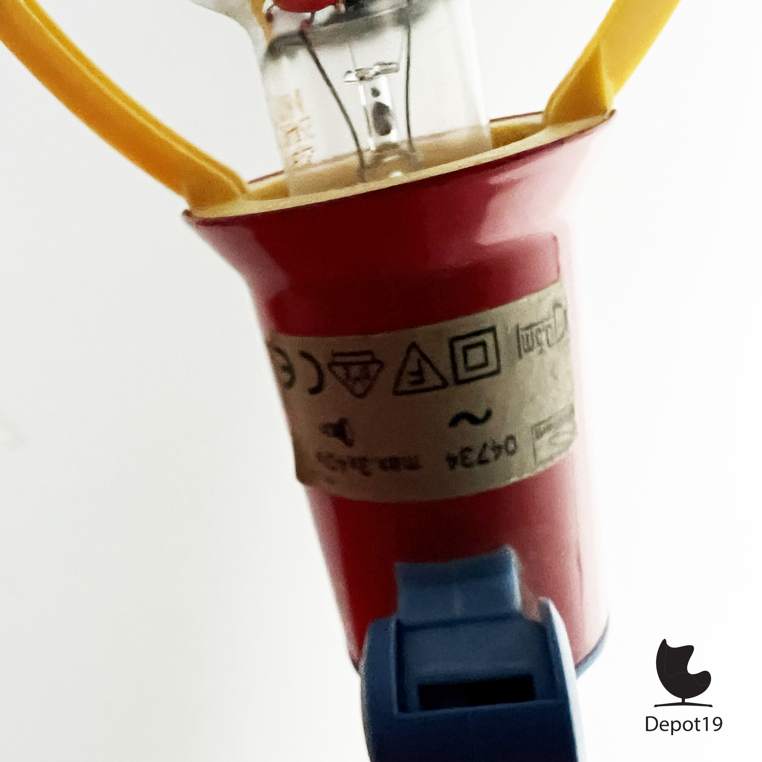 Memphis plafondlamp Brilliant postmodern design jaren 80 rood blauw geel 6