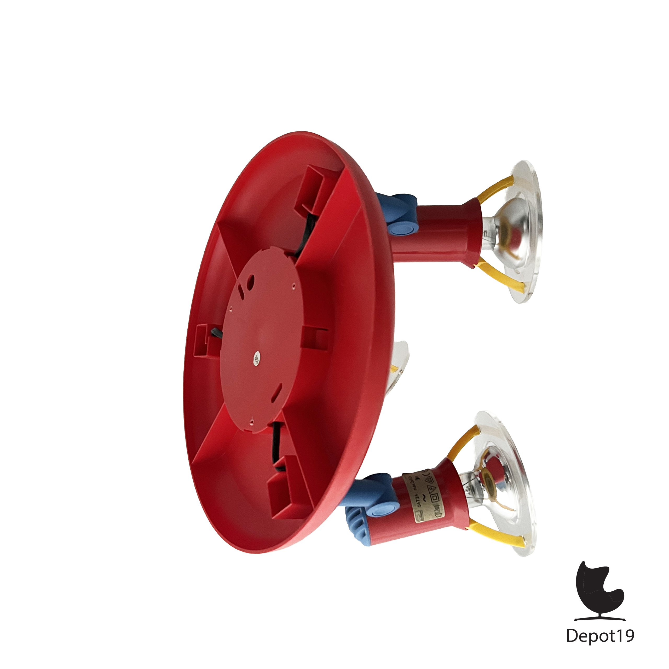 Memphis plafondlamp Brilliant postmodern design jaren 80 rood blauw geel 7