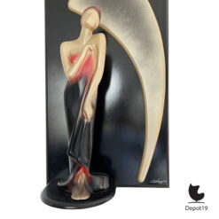 Sculpturale wandklok Reimax Holland Art Deco revival Nederland ca 1980 5