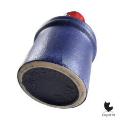 Scheurich 523-18 vaas West Germany keramiek Fat Lava rood blauw 1960s 5