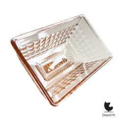 osef Inwald Art Deco persglas boterstolp Rosalin glas – cassettepatroon – ca 1930 7